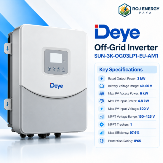 تصویر  اینورتر آفگرید Deye SUN-3K-OG03LP1-EU-AM1