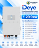 تصویر  اینورتر هیبرید برند Deye مدل SUN-29.9K-SG01HP3-EU-BM3