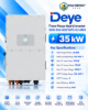 تصویر  اینورتر هیبرید برند Deye مدل SUN-35K-SG01HP3-EU-BM3